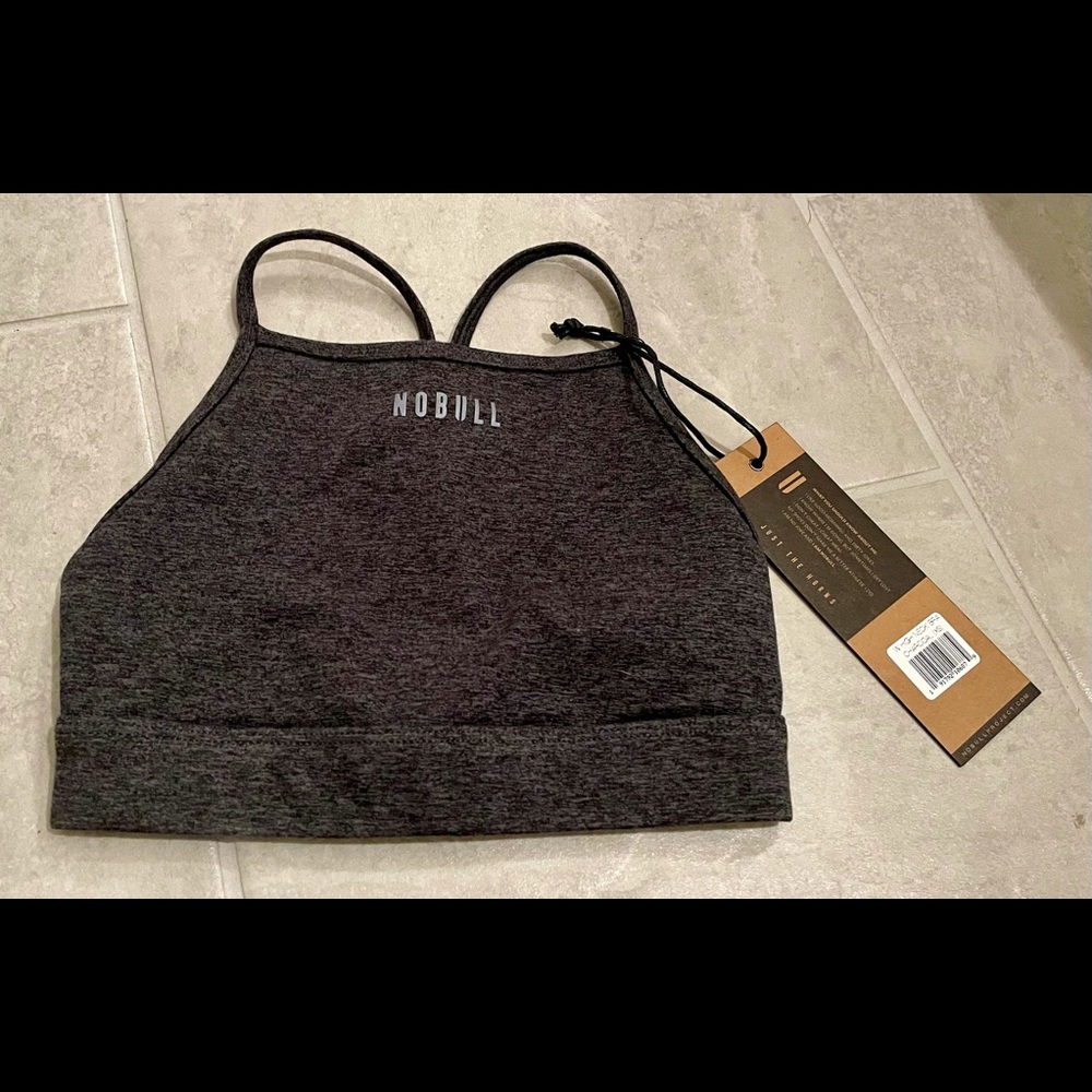NoBull High Neck Sports Bra (Plush Heather)